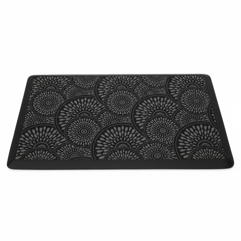 Tapis de cuisine en mousse Comfort, 28" x 17.3", Noir