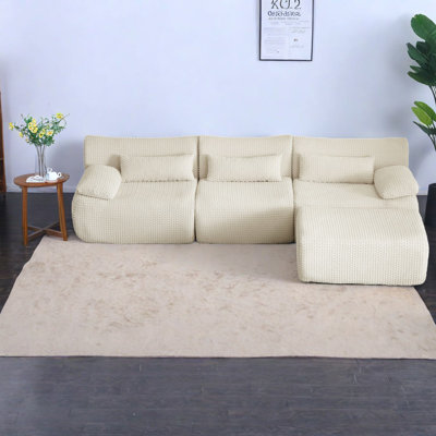 Spacious Modular Sofas, Durable Corduroy, Modern Style For Living Room