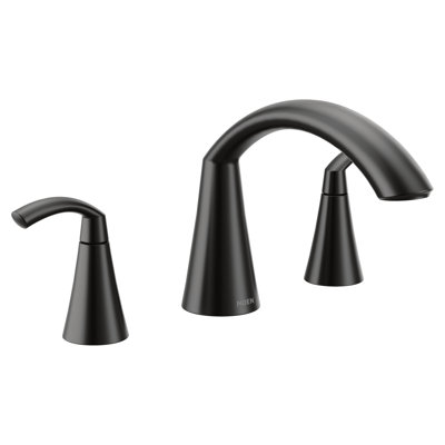 Garniture de robinet de baignoire romaine à deux poignées Glyde