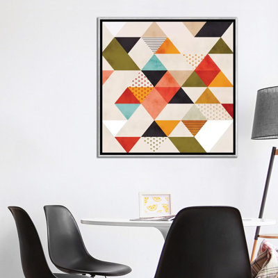 «Geometric Mid Century Triangles» par Ana Rut Bré - impression d'art graphique