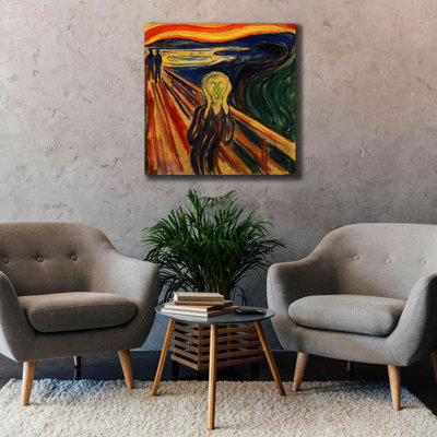 «Erblin the Scream» par Edvard Munch - reproduction d'art sur toile tendue