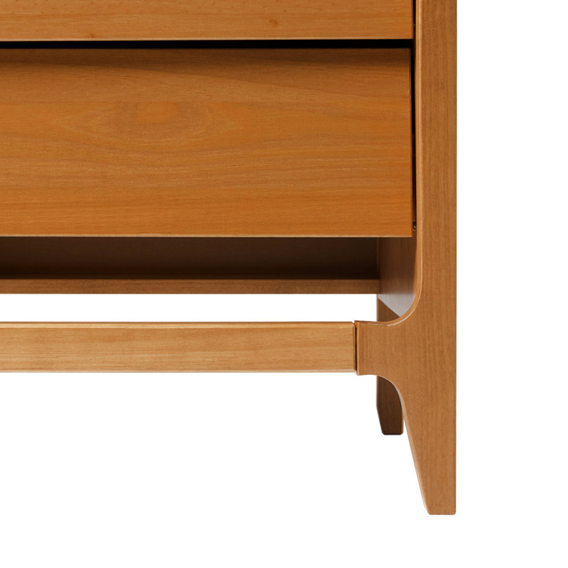 Angle Face Solid Wood Nightstand, Nightstand