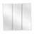 Bathroom Medicine Cabinet, Wall Mounted, Mirror, Clear Gloss-1778163866