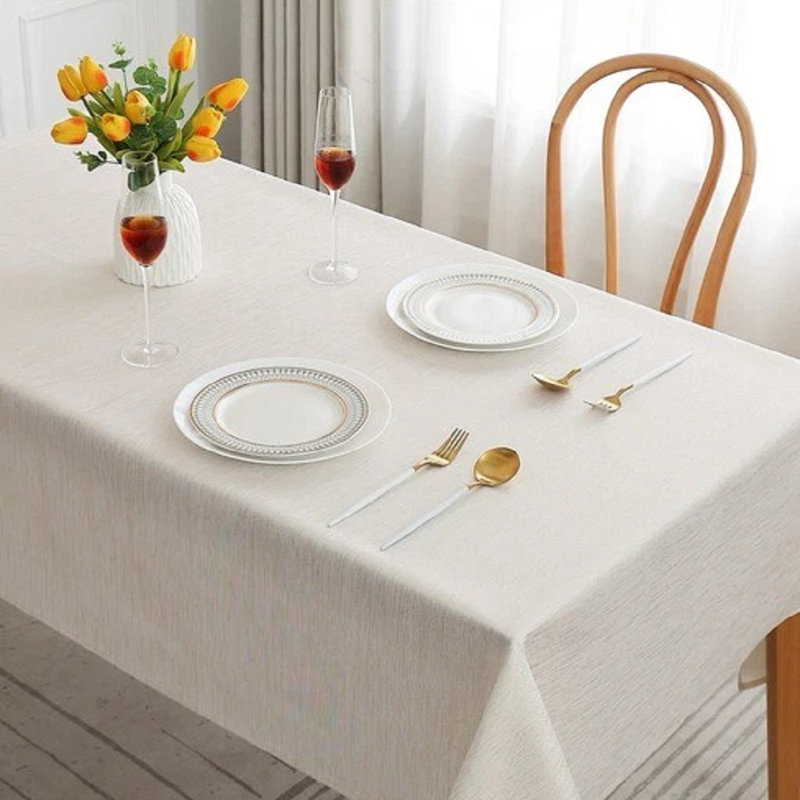 Gliter Table Cloth, Cream, 90cm L x 52cm W