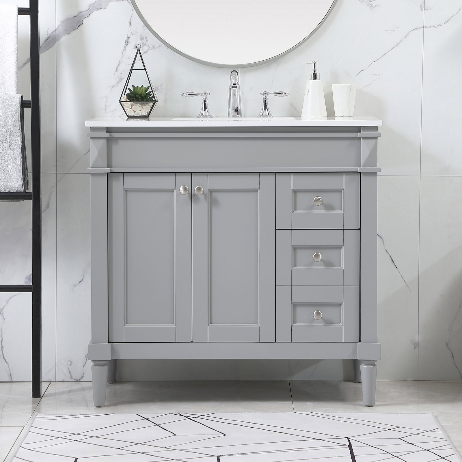 Readington 36'' Single Bathroom Vanity, Gray