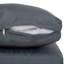 Ensemble de canapé d'extérieur en osier brun à 2 places avec coussin et table