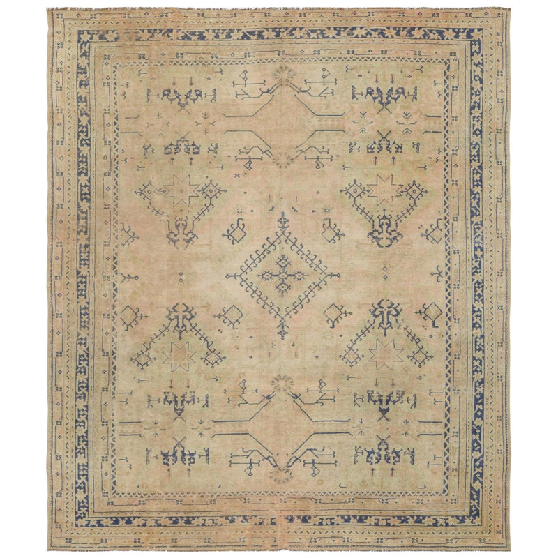 Tapis unique rétro 11 pi 8 po x 13 pi 6 po Vintage Wash