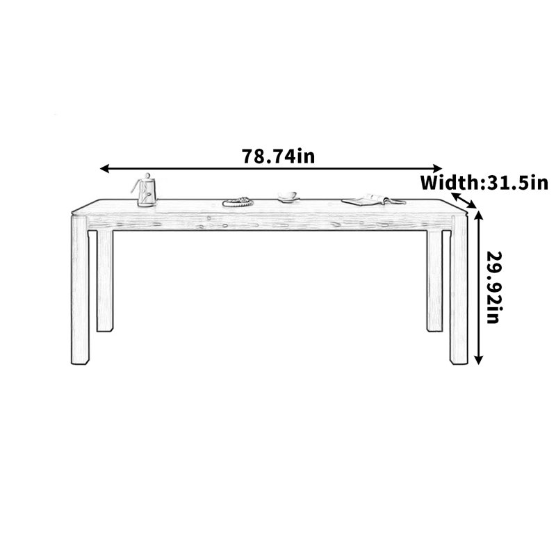 Mogadore, H 29,92 po x L 78,74 po x l 31,5 po, Noir, noir, noir, noir