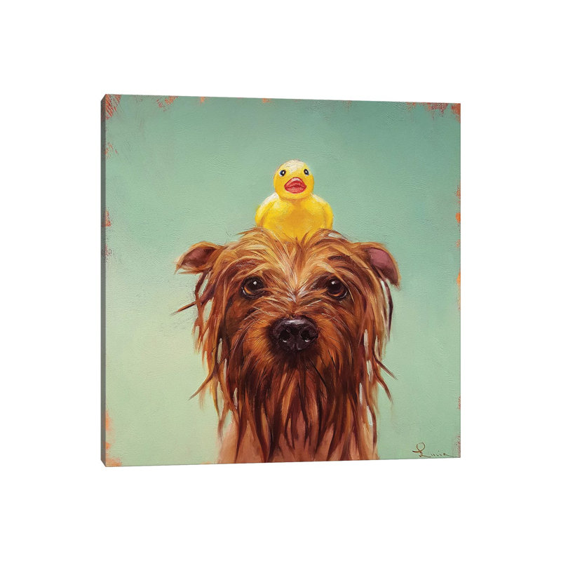 Bath Time 1 Piece Wrapped Canvas Painting, 30.48 cm H x 30.48 cm W