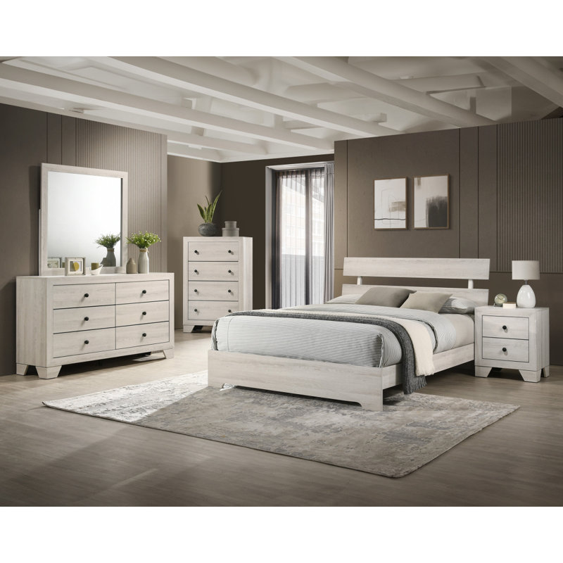 Mobilier de chambre à coucher 1pc, Blanchies, Très grand lit