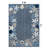 Coastal Border Navy/Ivory Indoor/Outdoor High-Low Area Rug-726824790-726824791