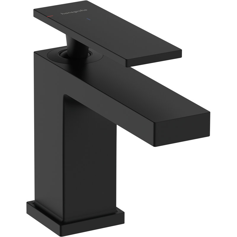 Robinet 80 monotrou avec drain escamotable hansgrohe Tecturis E, 1,2 gal / min, Noir mat