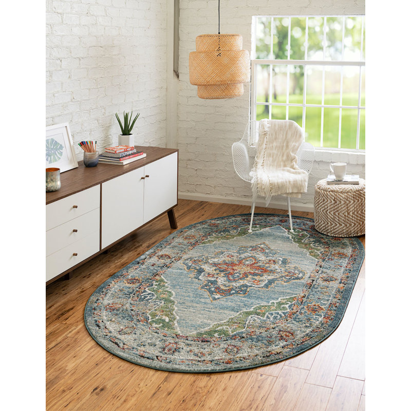 Charian Oriental Indoor Rug, Oval 7'10" x 10'