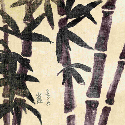Bambous 3 - peinture sur toile tendue