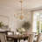 30.7" 8-Head Crystal Adjustable Chain Chandelier for High-Ceiling SpacesChandelier