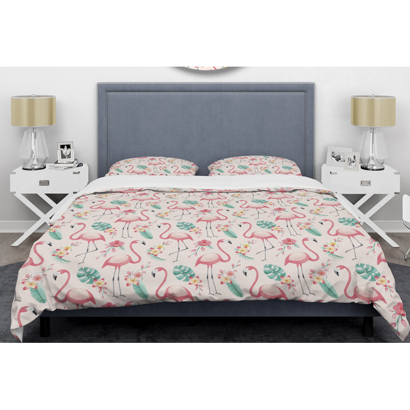 Ensemble de housse de couette en microfibre rose, Housse de couette très grand + 2 taies décoratives