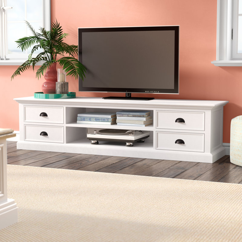 Guildford Unfinished TV Stand for TVs up to 78", White
