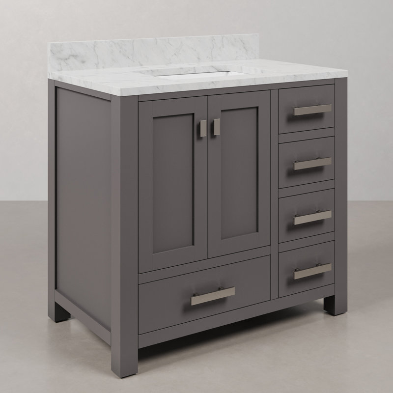 Steve 36'' W Single Vanity, Cashmere Grey