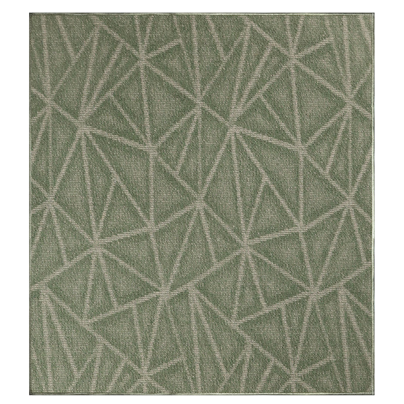 Tapis vert à motif géométrique Dibenedetto, Carré 6 pi