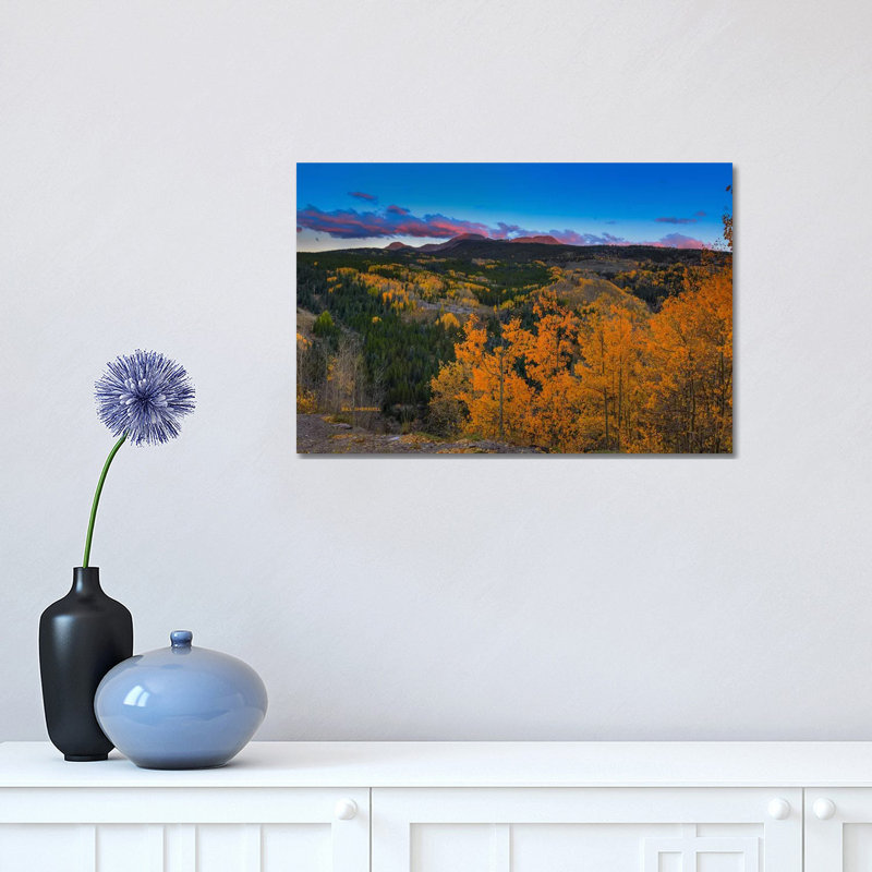 Autumn Sunset Near Durango 1 Piece Wrapped Canvas Wall Art, 30.48 cm H x 45.72 cm W