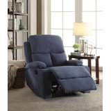 Rosia Upholstered Motion Recliner with Cup Holder