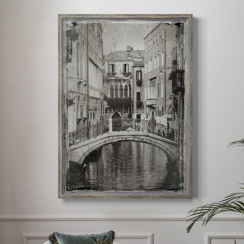 «Venice Romance II», reproduction encadrée - bois massif, H 11 po x l 9 po