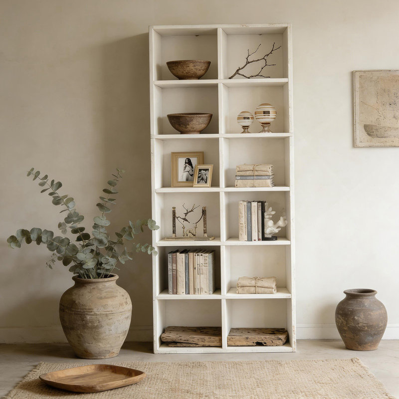 Bibliothèque compacte, présentoir attrayant, armoire ouverte
