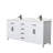 Beckett 72" Freestanding Double Bathroom Vanity with Cultured Marble Top-46032558-61130350-49797323