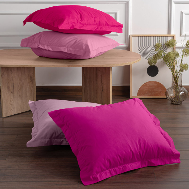 Ensemble de taie d'oreiller (2 pièces), Vieux rose clair