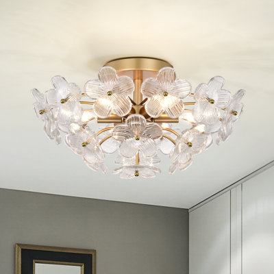 Plafonnier encastré en cristal Glam