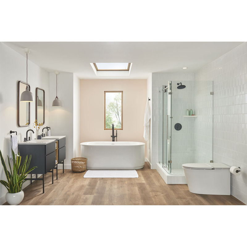 68'' x 34'' Freestanding Soaking Acrylic Bathtub