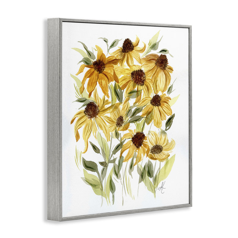Jaune Rudbeckia jaune, estampe numérique par Alexandria Gilbert Kincaid, Estampe numérique Farmhouse, H 30 po x l 24 po
