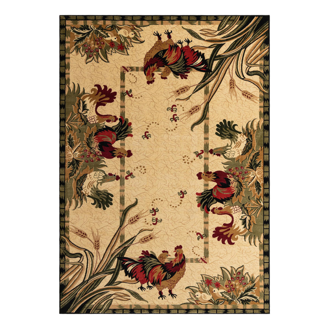 Andersonville Floral Indoor Rug August Grove® Rug 