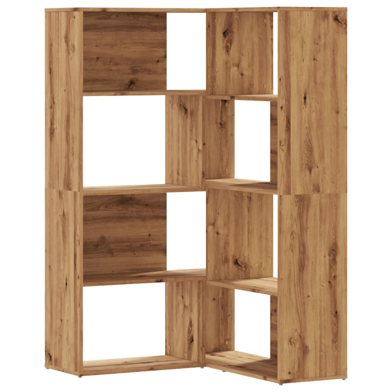 Azamat 140cm H x 85cm W Bookcase, Artisian Oak