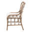 Chaise d'appoint rembourrée en osier / rotin Aglae-1842766840