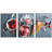 Raspberry Ice Cream in White Bowl Overhead Shot Modern Wall Decor-102298905-102298901