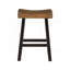 Ensemble de 4 tabourets à hauteur de comptoir, table et tabouret de comptoir transitionnels, meubles en bois d'hévéa noir et brun-565115105-565115108-565115110