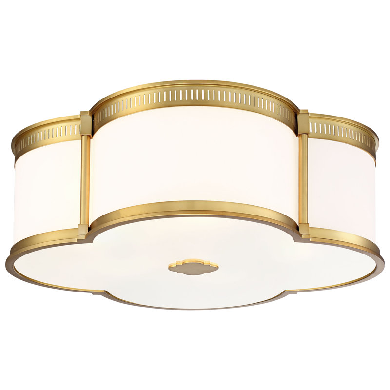 Surbit Glass LED Flush Mount, Liberty Gold
