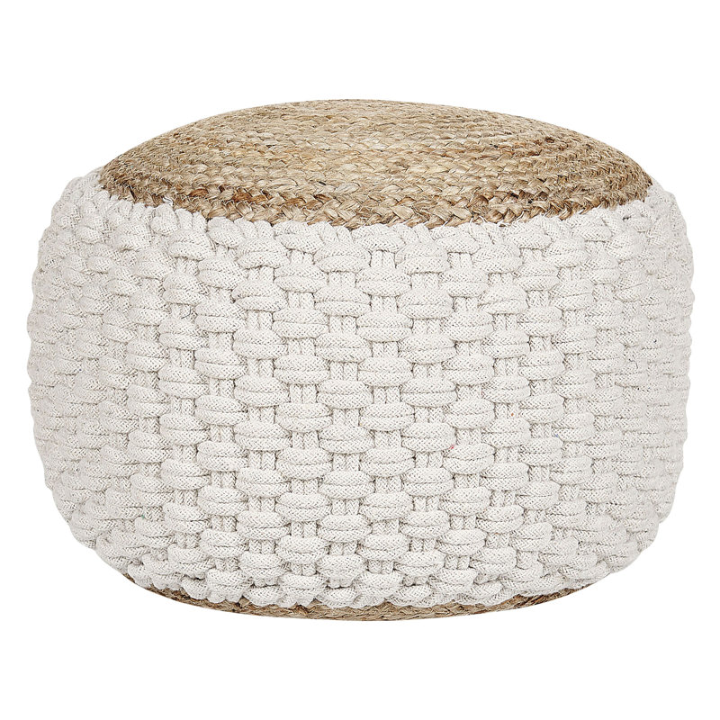 Anderton 50cm Wide Round Pouf Ottoman