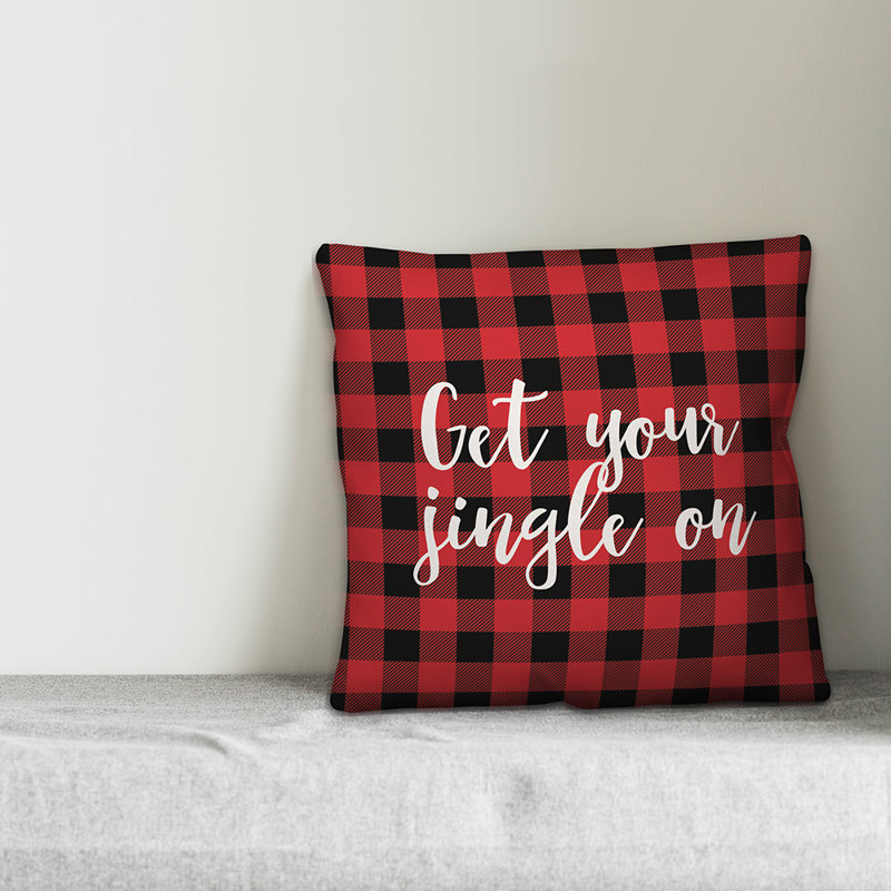 Plaid Reversible Throw Pillow, Pillow Cover
