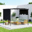 Outdoor Pergola with Adjustable Canopy