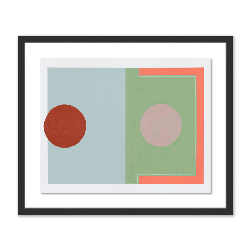 Parquet Courts 1 Print by Kimmy Quillin, White, 20" H x 24" W x 1.5" D