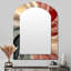 Mid-Century New Balance Abstract Geometrics IV - Mid-Century Modern Asymmetric Large Mirror, Modern Arch-1316949713