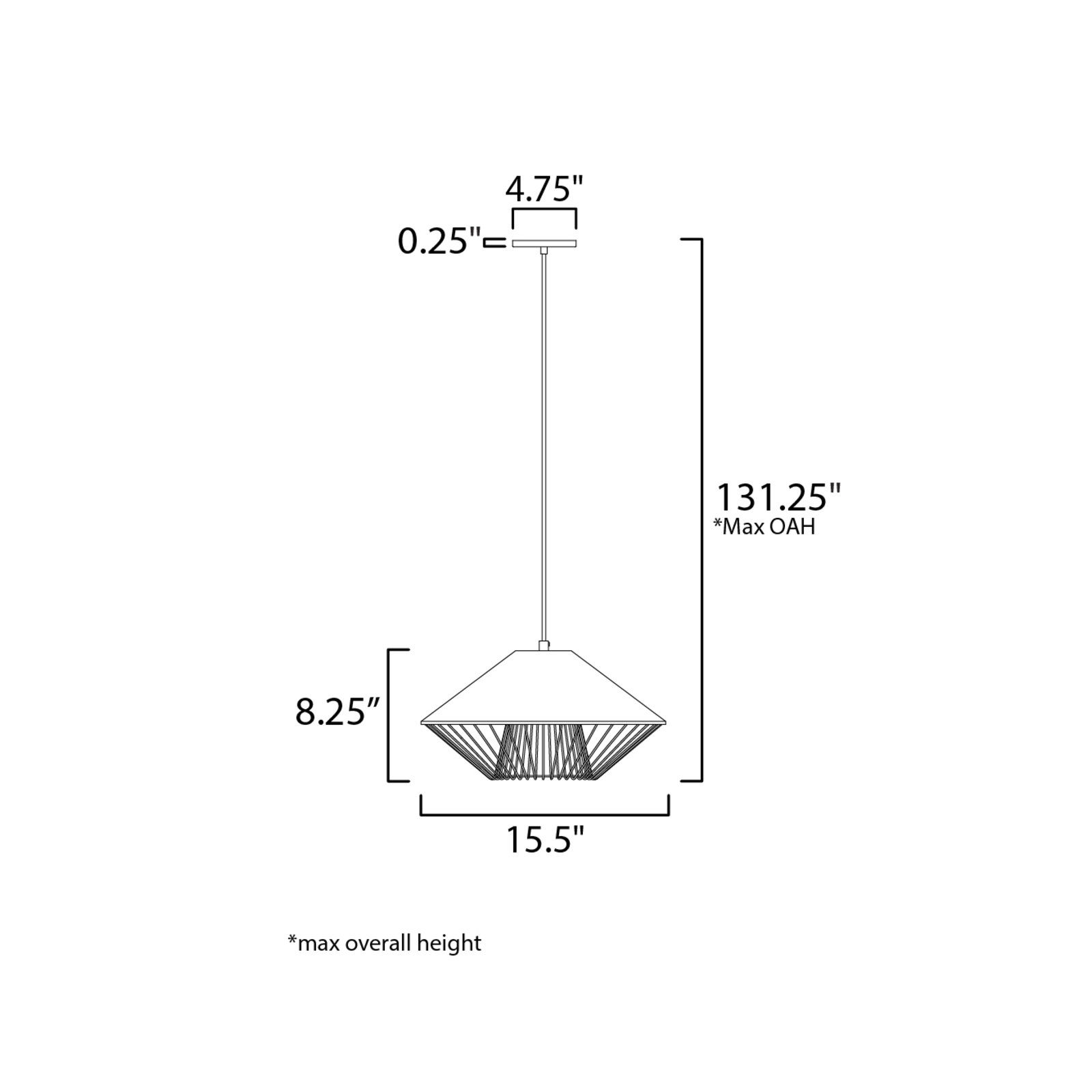Lorana Single Light Dimmable Pendant, Gray/Black, Gray/Black