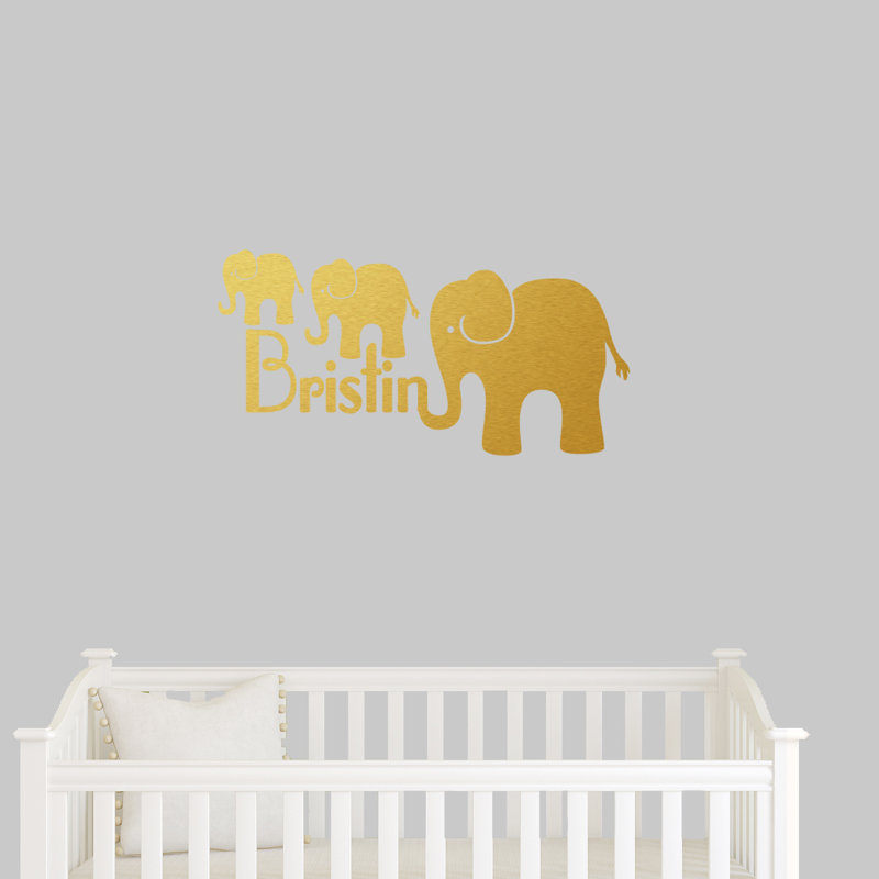 Animals Wall Decal, Gold, Yes