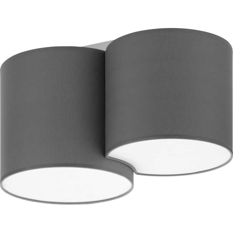 Avereigh Fabric Flush Mount, Grey
