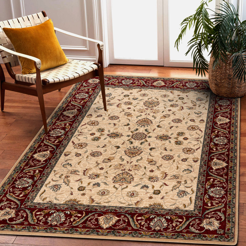 Deryle Oriental Wool Area Rug, Rectangular 100 x 150cm