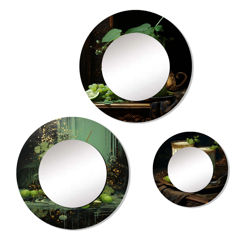Glasby Metal Round Mirror
