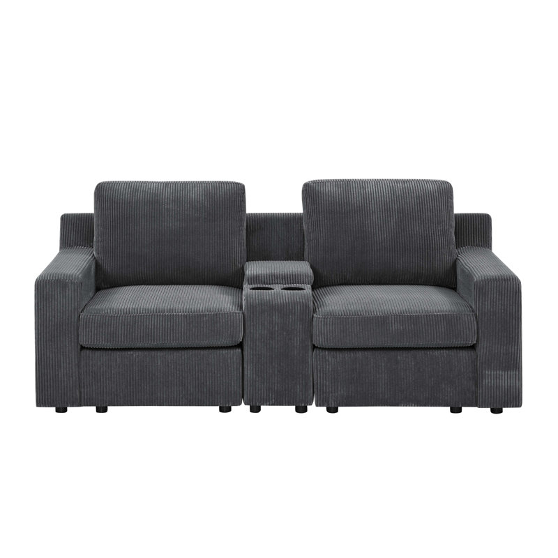 Llanybydder Loveseat, Dark Gray