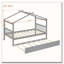 Lit en bois avec lit gigogne simple-121788099